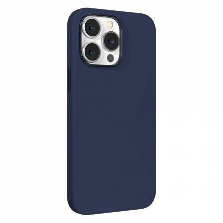 Devia kryt Nature Series Silicone Case pre iPhone 14 Pro Max - Navy Blue