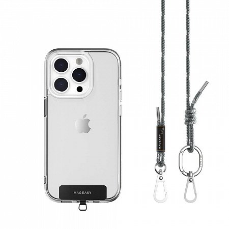 SwitchEasy šnúrka Strap+Strap Card 6mm Phone Lanyard - Milshake Blue