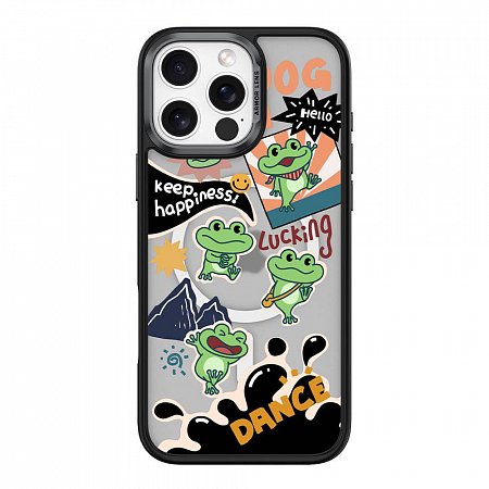 Comma kryt Cultural Series Magnetic Case pre iPhone 16 Plus - Lucky Frog