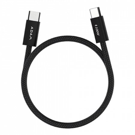 Adam Elements kábel iLinio C100 USB-C to USB-C 100W Magnetic 2pack - Black