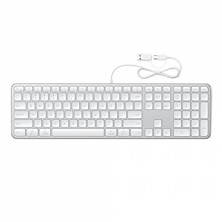 Satechi klávesnica Slim LX3 Wired Keyboard - Silver
