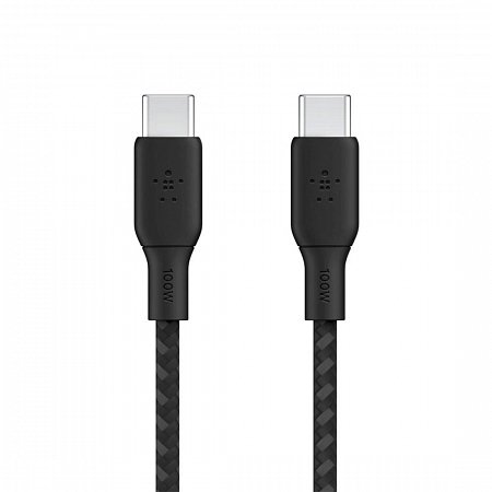 Belkin kábel Boost Charge Double-Braided USB-C to USB-C 100W 3m - Black