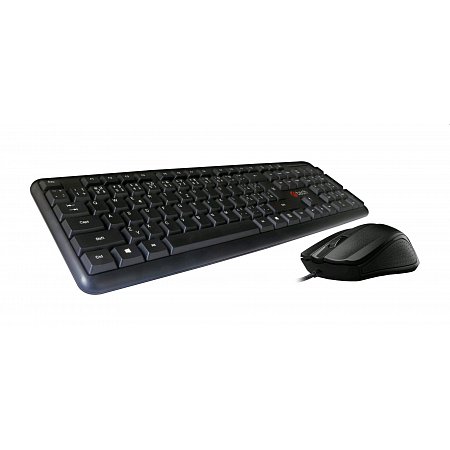 Klávesnica C-TECH KBM-102, drôtový combo set s myšou, USB, CZ/SK