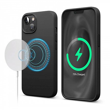 Elago kryt Silicone Case Magsafe pre iPhone 13 - Black