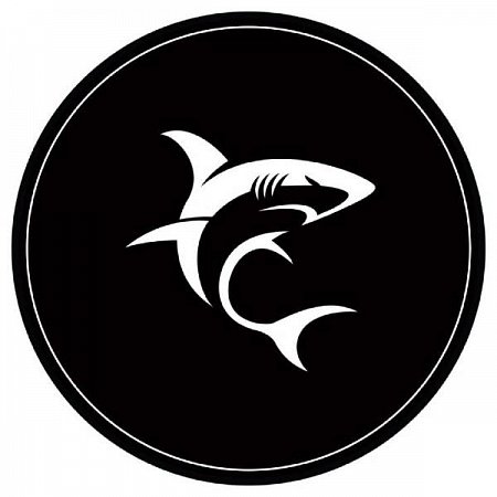 White Shark PHARAOH chair mat, 120 cm, black/white