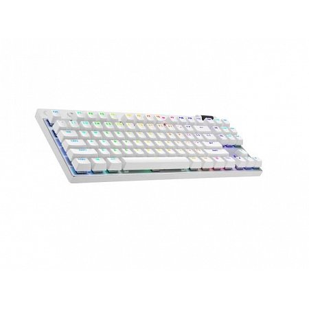 Logitech G PRO X TKL LIGHTSPEED - herná klávesnica, Tactile, biela, US