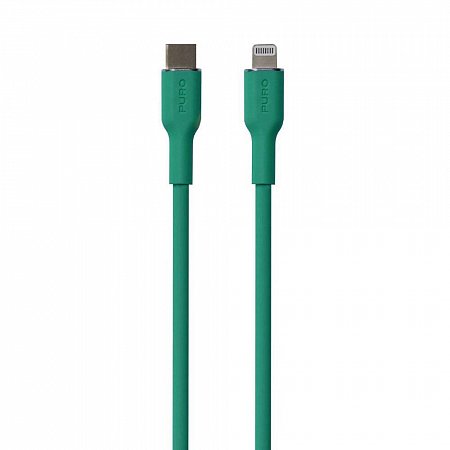 Puro kábel Soft Silicone Cable USB-C to Lightning 1.5m - Green