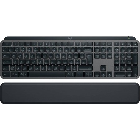 Logitech MX Keys S - bezdrôtová podsvietená klávesnica + opierka dlane - US - grafitová 