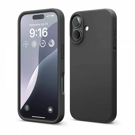 Elago kryt Silicone Case pre iPhone 16 - Black