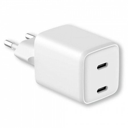 LMP USB-C GaN Dual Power Adapter 35W - White
