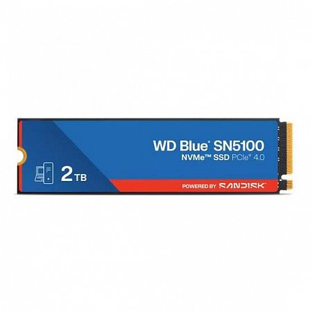WD Blue SN5100 SSD Powered by SanDisk 2TB M.2 NVMe Gen4 7100/6700MBps