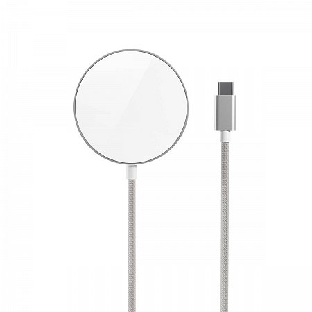 iStores by Epico UltraBase Qi2 Mag+ bezdrôtová nabíjačka EO50 - strieborná