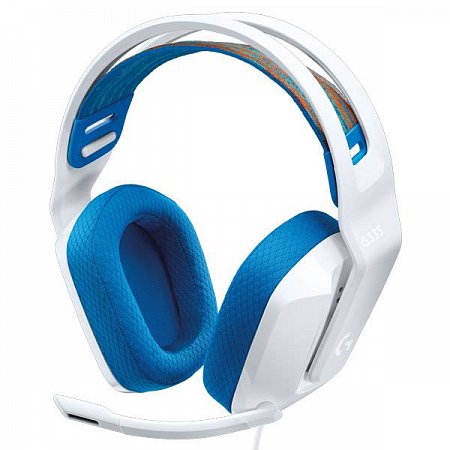 Logitech G335 - herné slúchadlá, káblové 3,5mm - biele