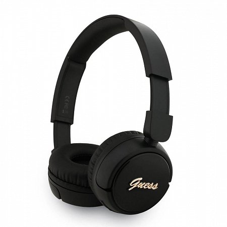Guess Script Metal Logo Bezdrôtové Slúchadlá čierne