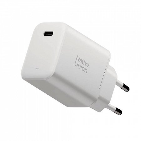 Native Union Fast GaN USB-C PD 45W Wall Charger – White