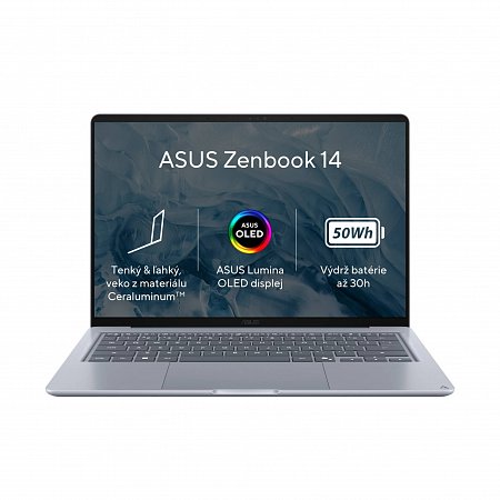 ASUS Zenbook A14/X1-26-100/8GB/256GB SSD/Qualcomm UMA/14" WUXGA/Win11Home/Blue