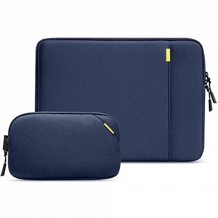 Tomtoc puzdro Recycled Sleeve with Pouch pre Macbook Pro 14" M1/M2/M3/M4 - Navy Blue