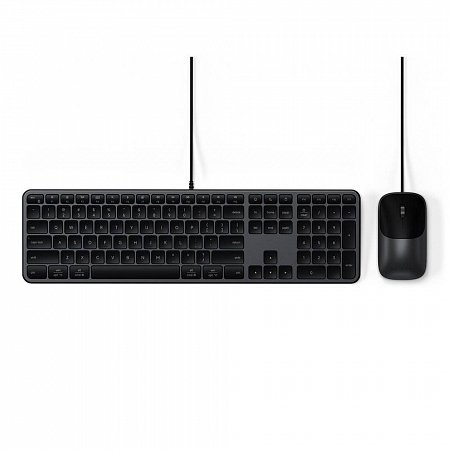 Satechi klávesnica + myš Slim CLX3 Wired Combo - Space Black