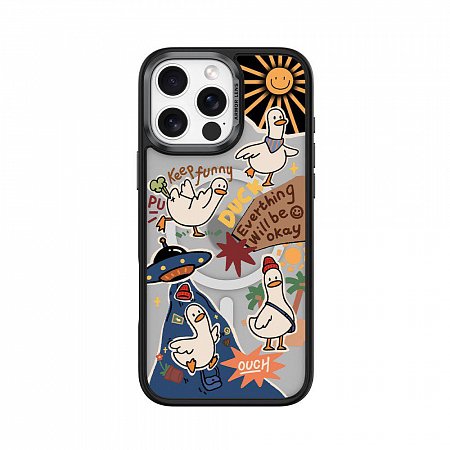 Comma kryt Cultural Series Magnetic Case pre iPhone 16 Pro - Playful Duck