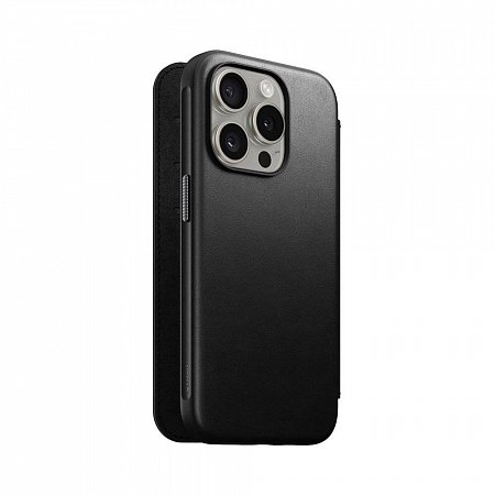 Nomad puzdro Modern Leather Folio Magsafe pre iPhone 15 Pro - Black