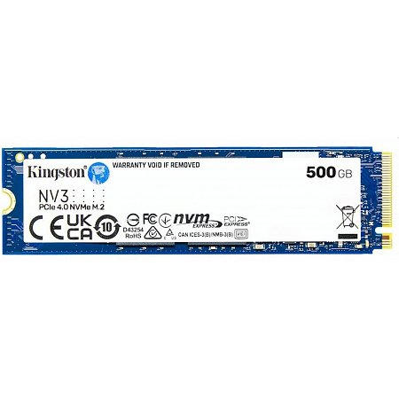 Kingston 500GB NV3 M.2 2280 PCIe 4.0 NVMe SSD