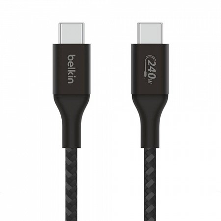 Belkin kábel Boost Charge Double-Braided USB-C to USB-C 2m 240W - Black