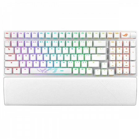 ASUS ROG Strix Scope 2 96 Wireless RGB Gaming Keyboard, ROG RX RED / PBT, US, white
