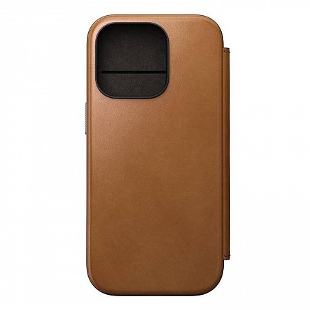 Nomad puzdro Modern Leather Folio Magsafe pre iPhone 16 Pro - English Tan