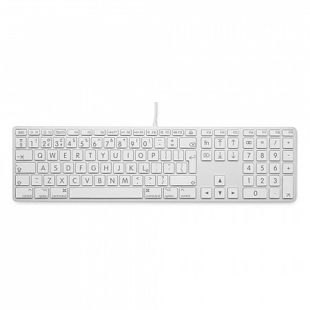 LMP klávesnica Large Font Wired USB Keyboard pre Mac 110 keys EN layout - Silver