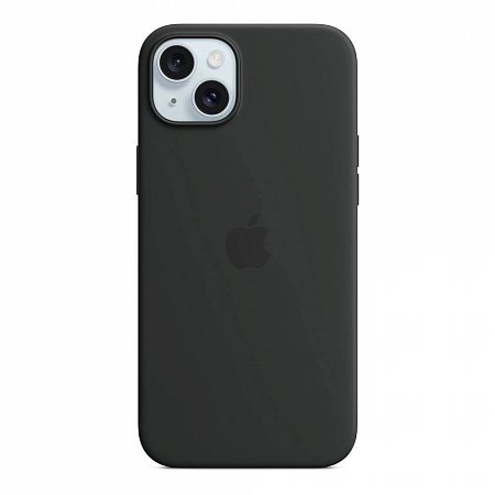 iPhone 15 Plus Silicone Case with MagSafe - Black