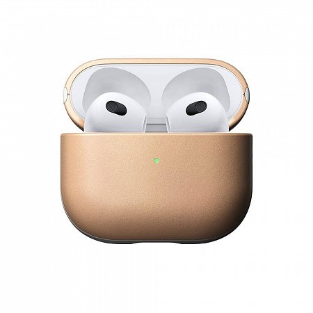 Nomad puzdro Modern Leather Case pre Apple Airpods 3 - Natural Leather