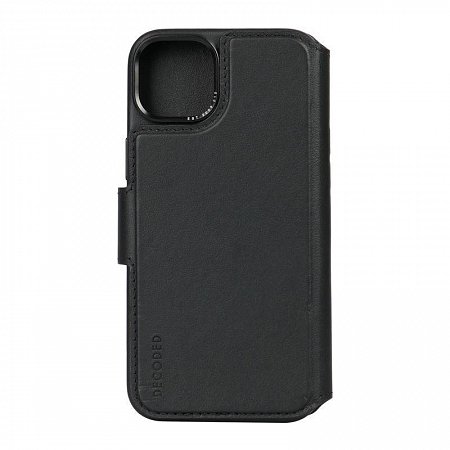 Decoded puzdro Leather Detachable Wallet MagSafe pre iPhone 15 Plus - Black