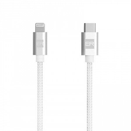 ER POWER kábel USB-C to Lightning 2m - White