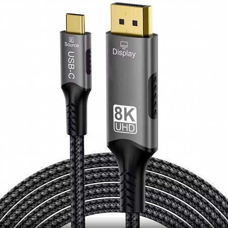PremiumCord kábel USB-C na DisplayPort DP1.4 8K@60Hz a 4k@120Hz 2m
