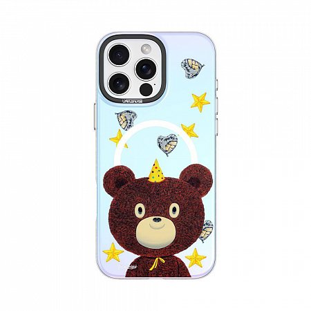 Devia kryt Canvas Series Magnetic Case pre iPhone 16 - Starry Bear