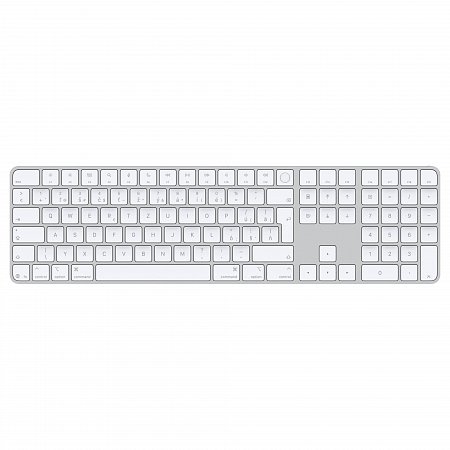Apple Magic Keyboard s Touch ID a Numerickou klávesnicou - SK - biele klávesy (USB-C)