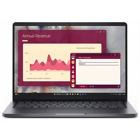Dell Pro 14 PC14250 C5-120U 8GB 512GB SSD 14" FHD+  IR Cam & Mic FgrPr 3 Cell 65W WLAN Backlit Kb W11Pro 3Y ProSpt
