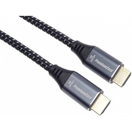 PremiumCord ULTRA HDMI 2.1 High Speed + Ethernet kabel 8K@60Hz,  Zinc-Alloy 10m