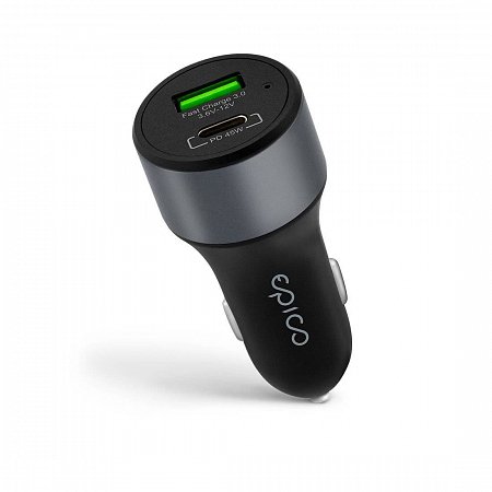 iStores by Epico 45W PD CAR CHARGER - space gray